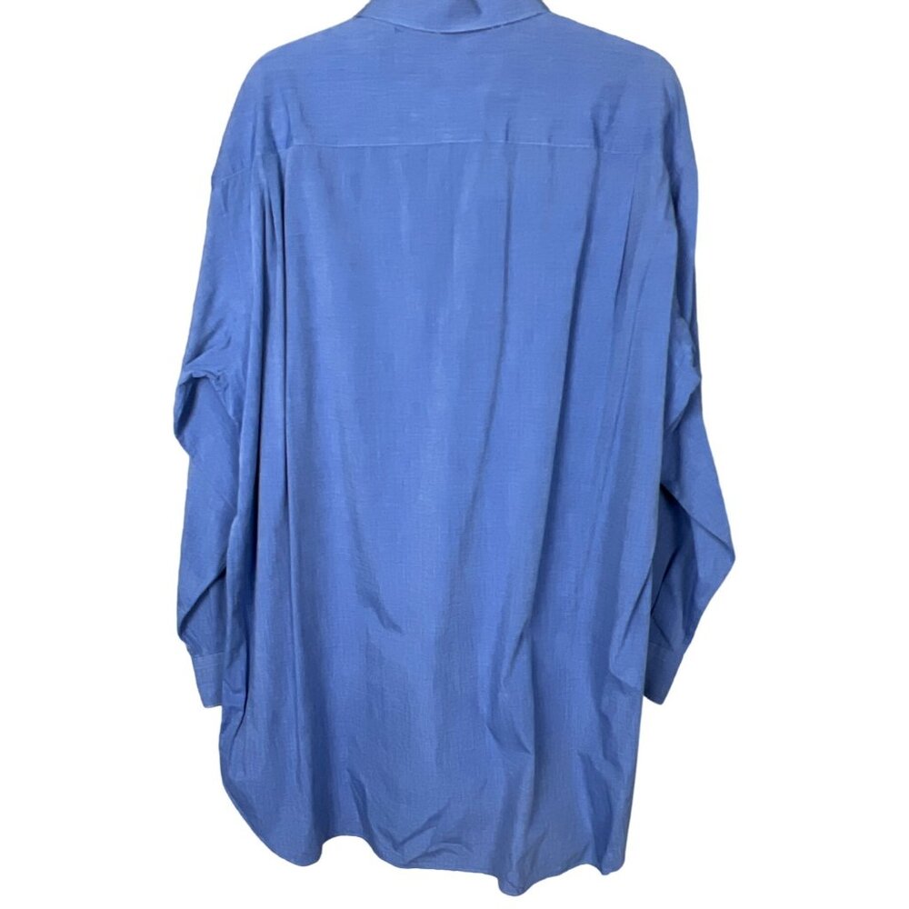 Gitman Bros. Cobalt Clue Mens Button Up Size 18-3… - image 3